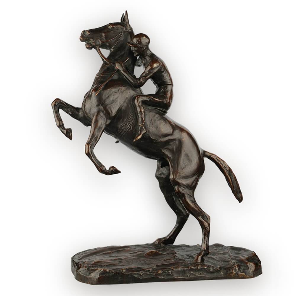 Скульптура «Жокей» из бронзы (Fred Voelckerling)