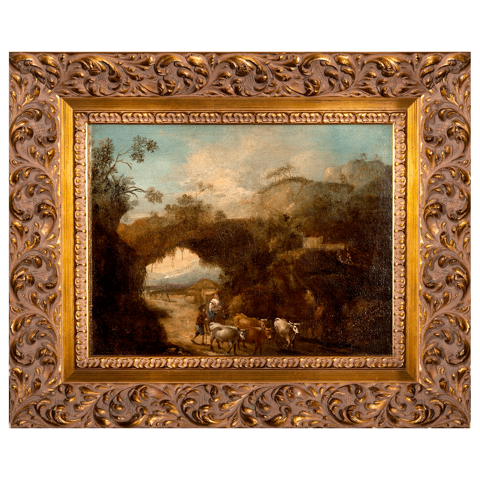 Картина «Флорентийский пейзаж» художник Рикки Марко, кон. 18 века, холст, масло