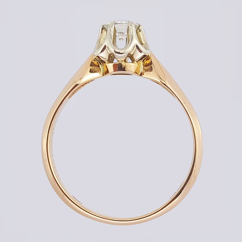 Кольцо с бриллианта из золота 583 пробы