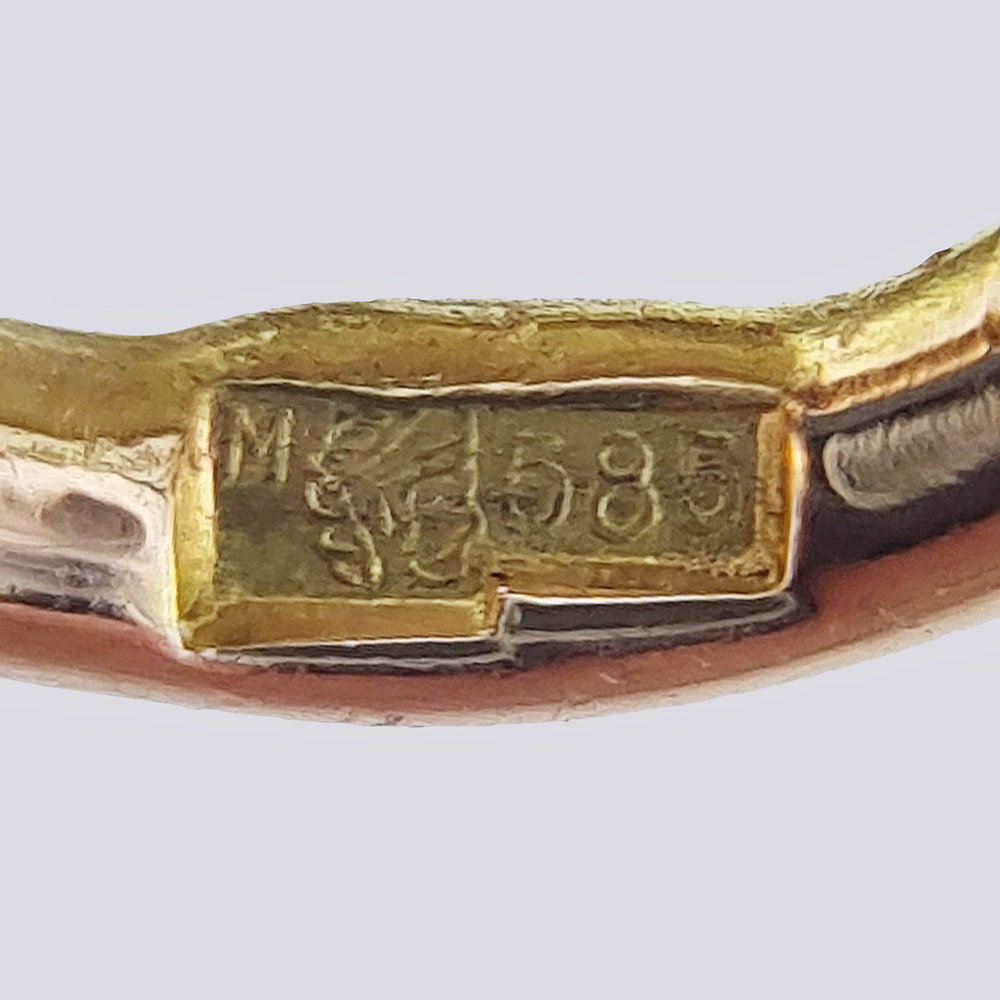 Авторская подвеска «Всевидящее око» в технике Pietra Dura из золота 585 пробы
