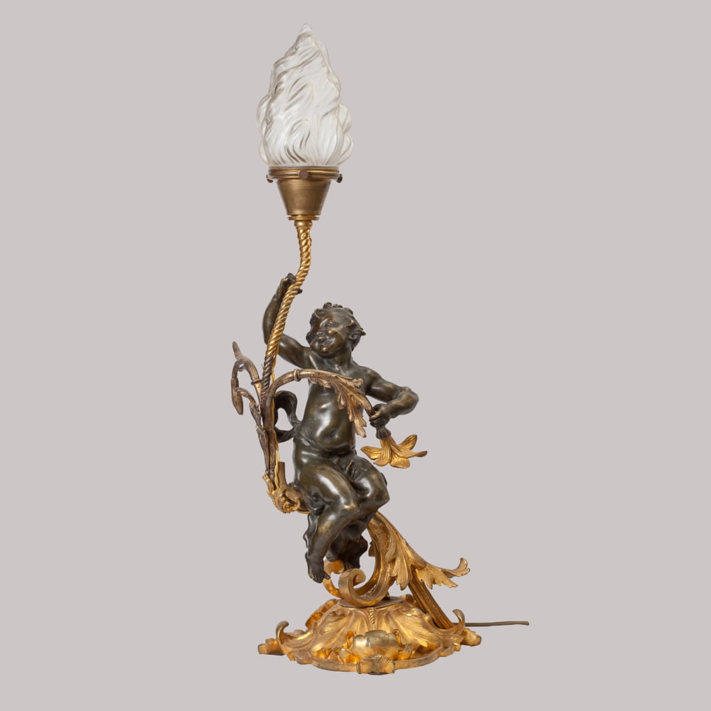 Светильник «Эльф» из бронзы в стиле Барокко (Россия, 18 век)