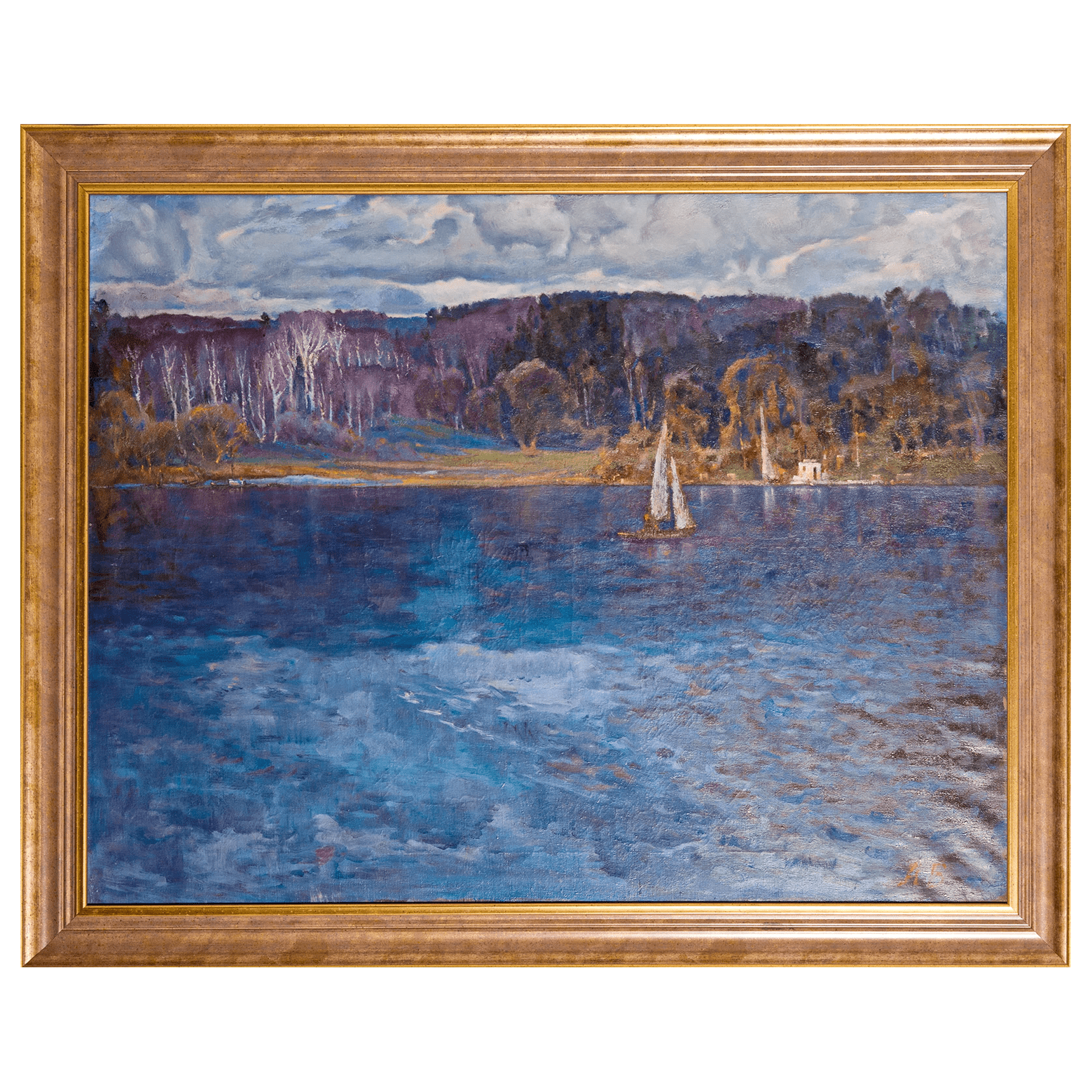 Картина «Большая вода» художника Быкова А. П. 1969 года, холст, масло