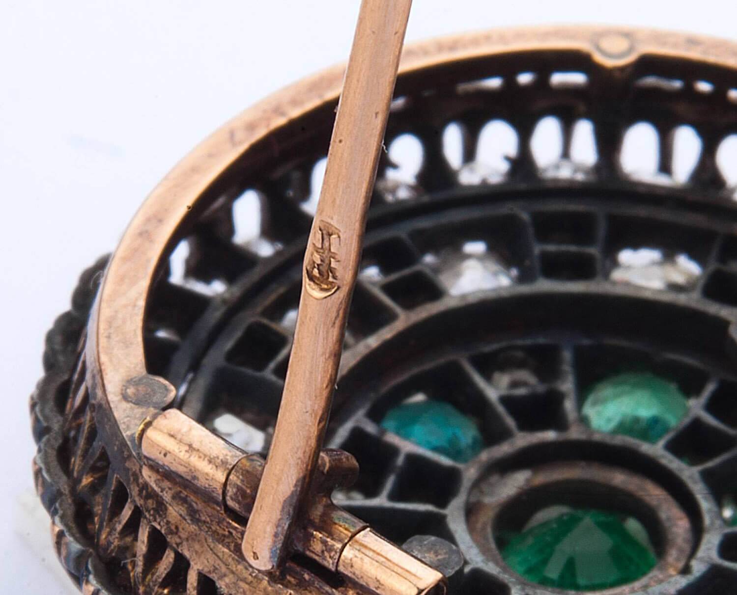 Браслет-трансформер с изумрудами и бриллиантами 19 века (Российкая Империя)