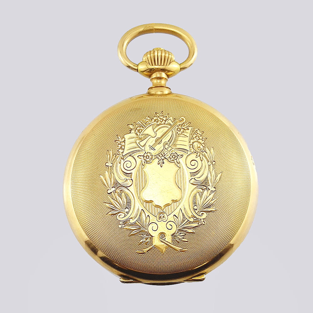 Золотые карманные часы 585 пробы конца 19 века