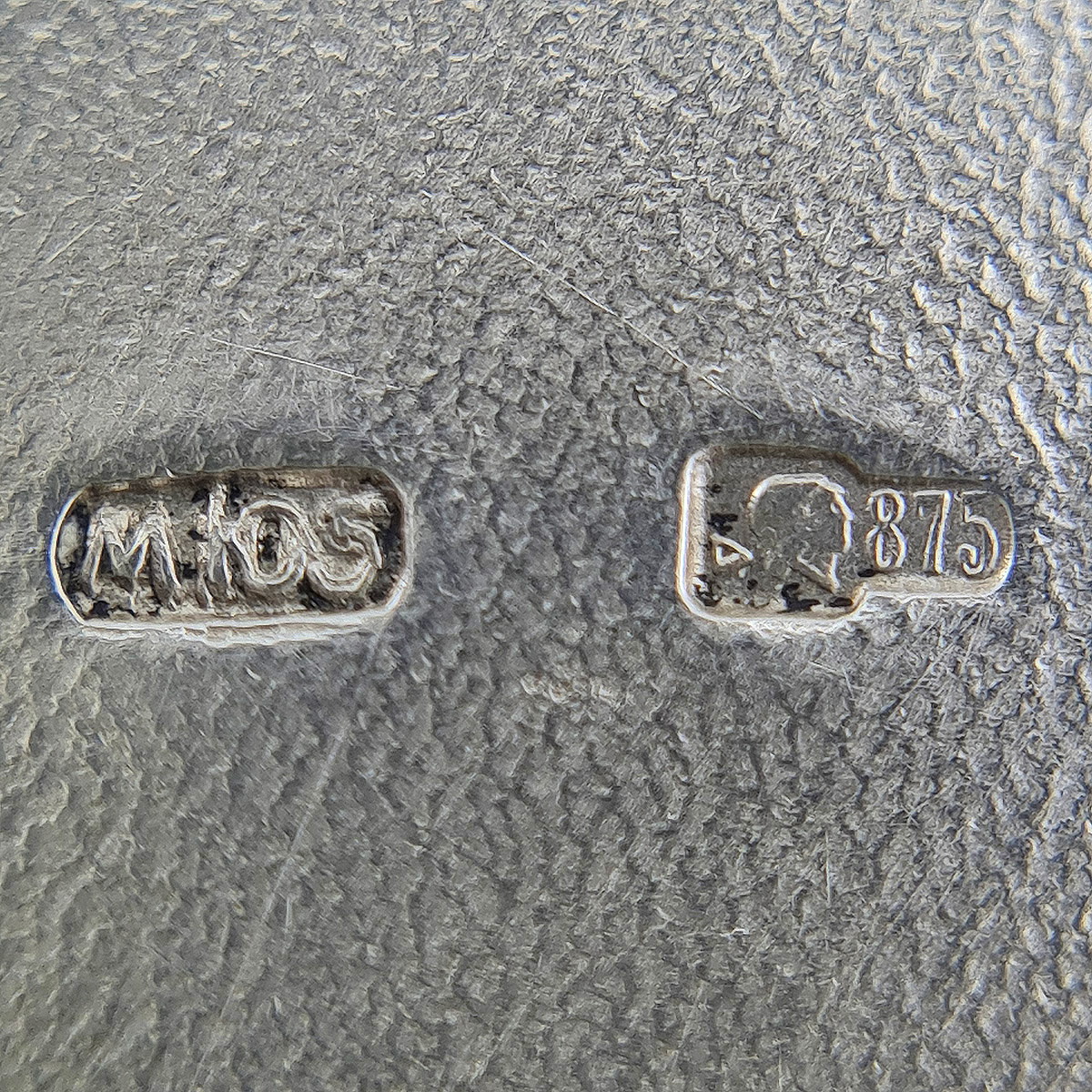 Набор для коньяка графин,поднос и 6 рюмок серебро 875 пробы 