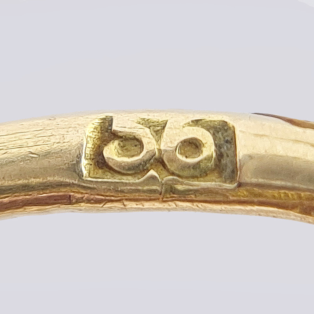 Серьги из золота 56 пробы с аметистами и речным жемчугом