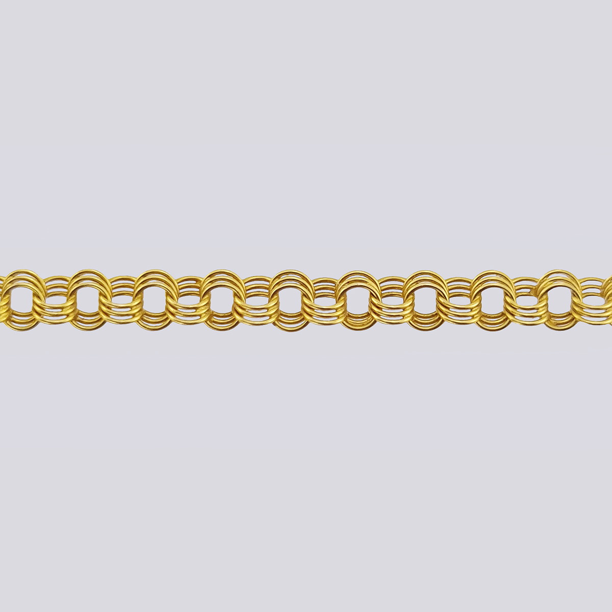Золотая цепь кольчужного плетения (46 см, 583 проба)
