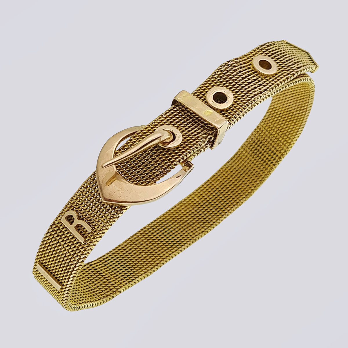 Браслет золотой 56 пробы с надписью Сувенир 