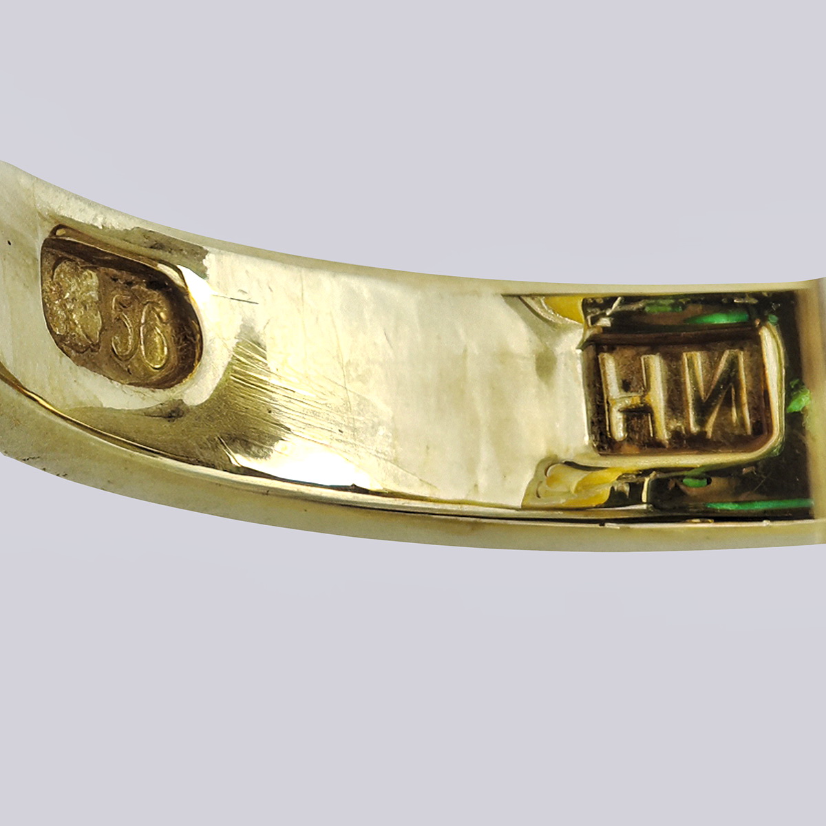 Кольцо золотое 56 пробы с природными изумрудами и бриллиантами старой огранки