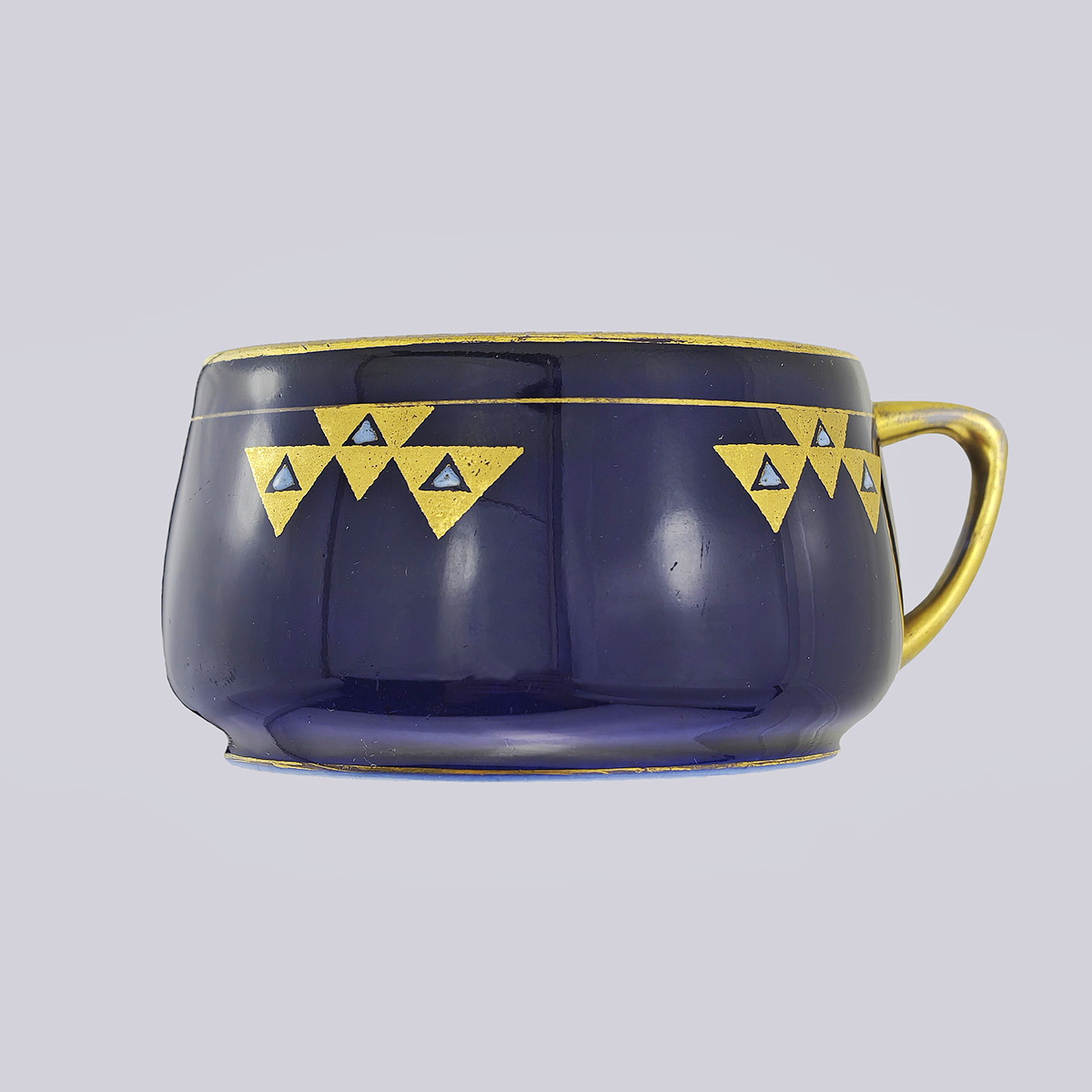 Чайная пара производство Гарднера кобальт в стиле Арт деко