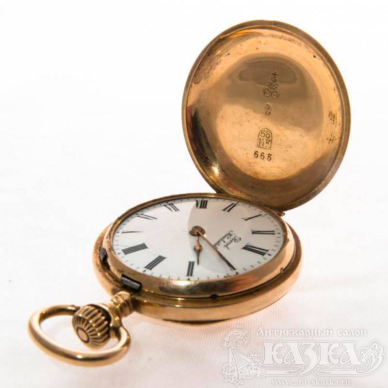 Часы-луковица с алмазами из золота 56 пробы Bord Neuchatel