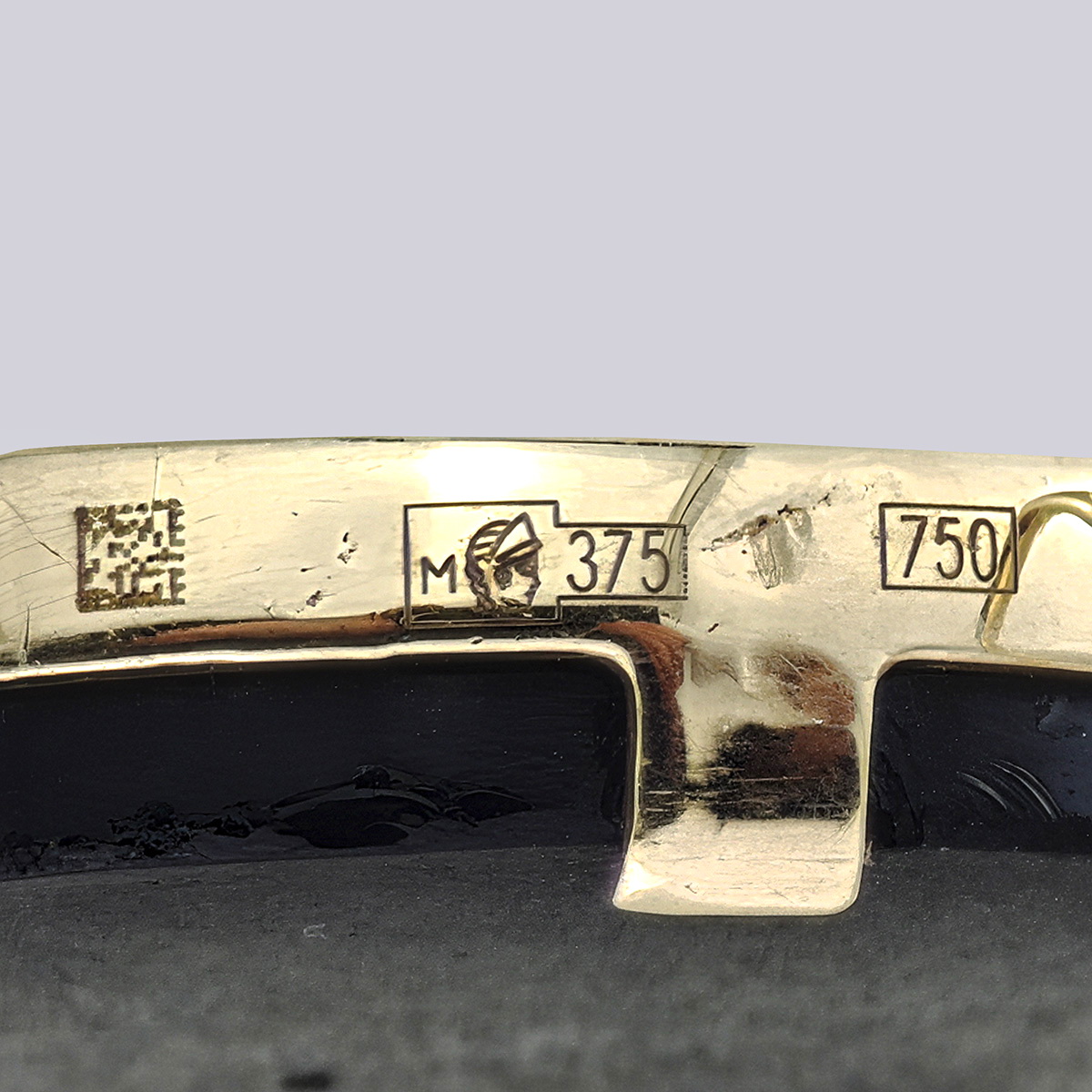 Серьги золотые с римской мозаикой " Цветы" 