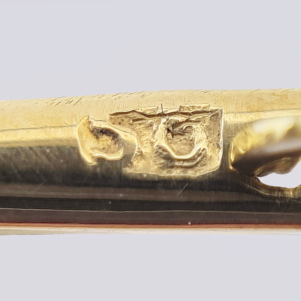 Серьги-подвески с гранатами и алмазами из золота 56 пробы 20 века