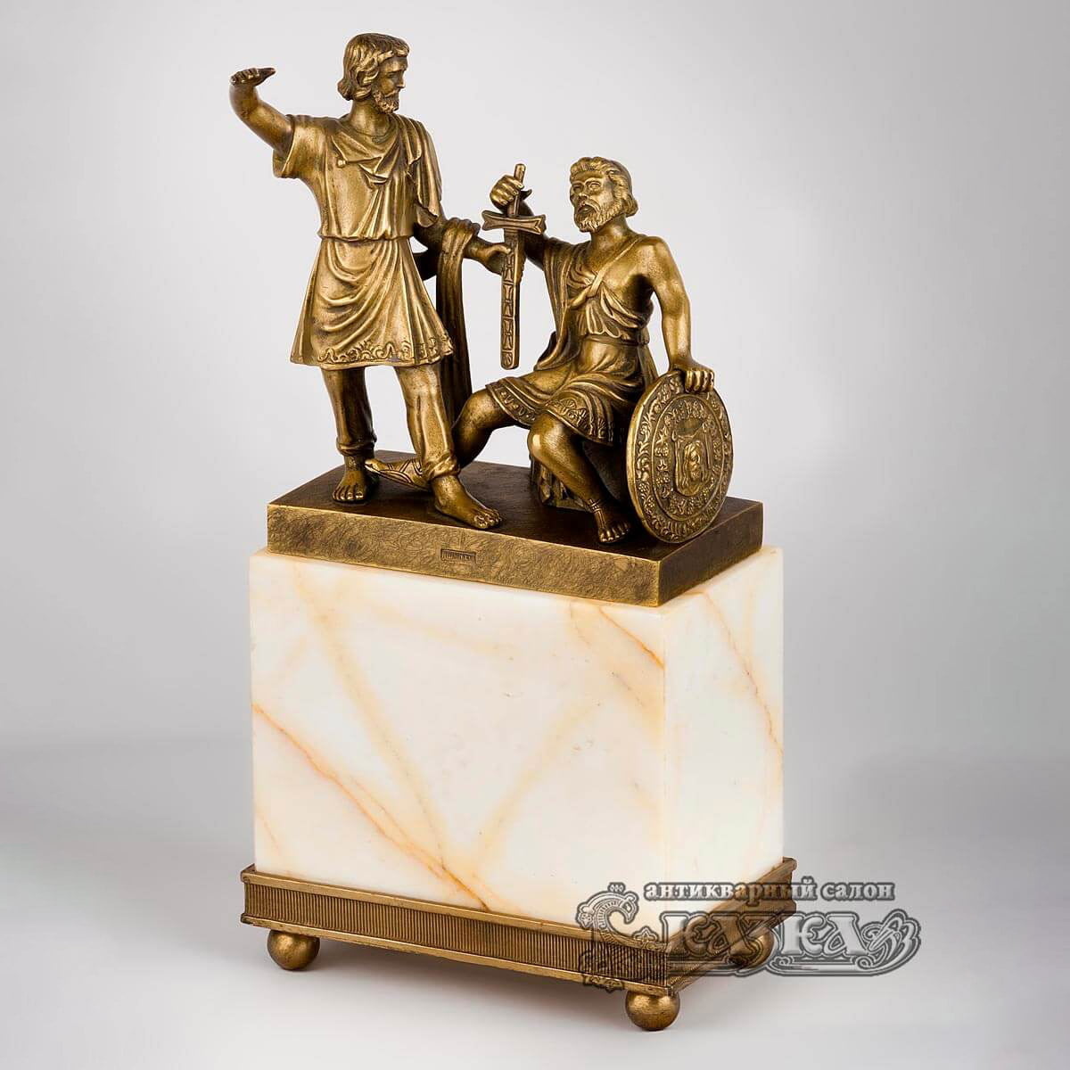 Скульптура «Минин и Пожарский» из бронзы 19 века (Густав Шмидт-Кассель, Российская Империя)