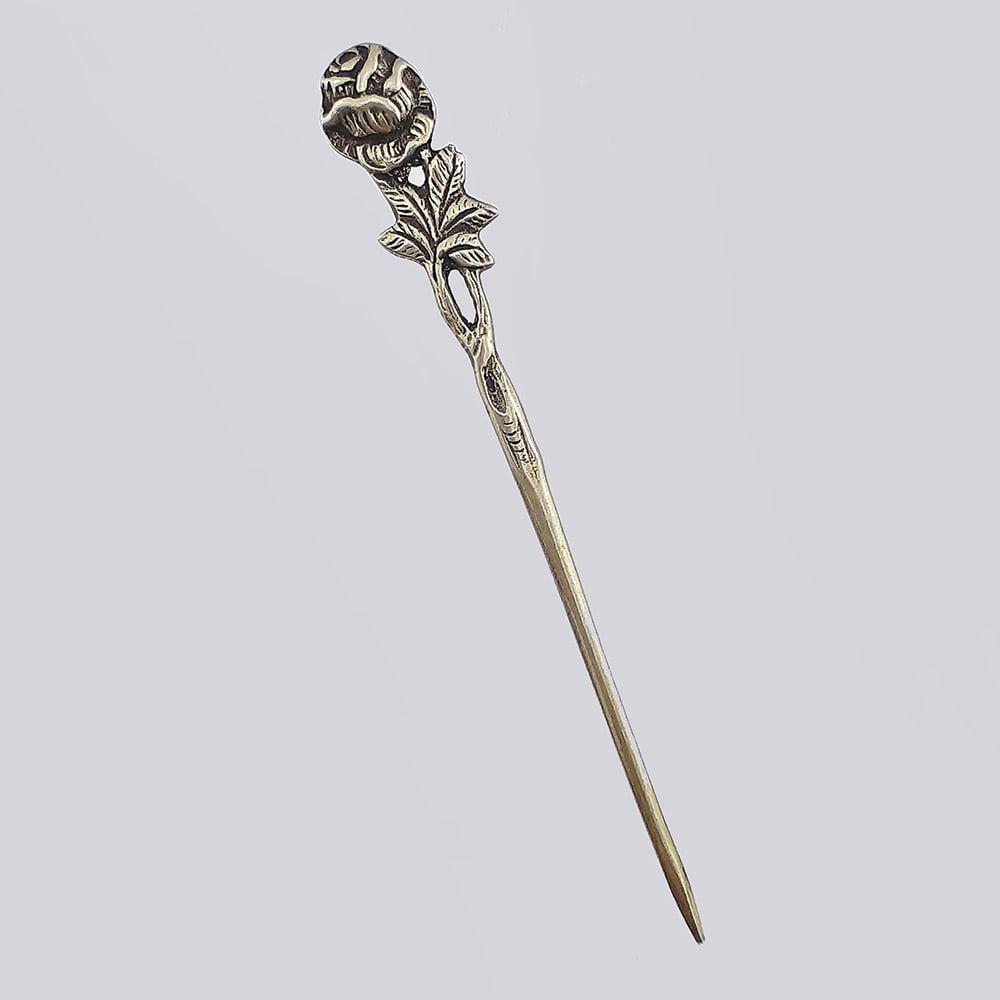 Серебряные вилочки в виде роз (5 шт.) из серебра 875 пробы 
