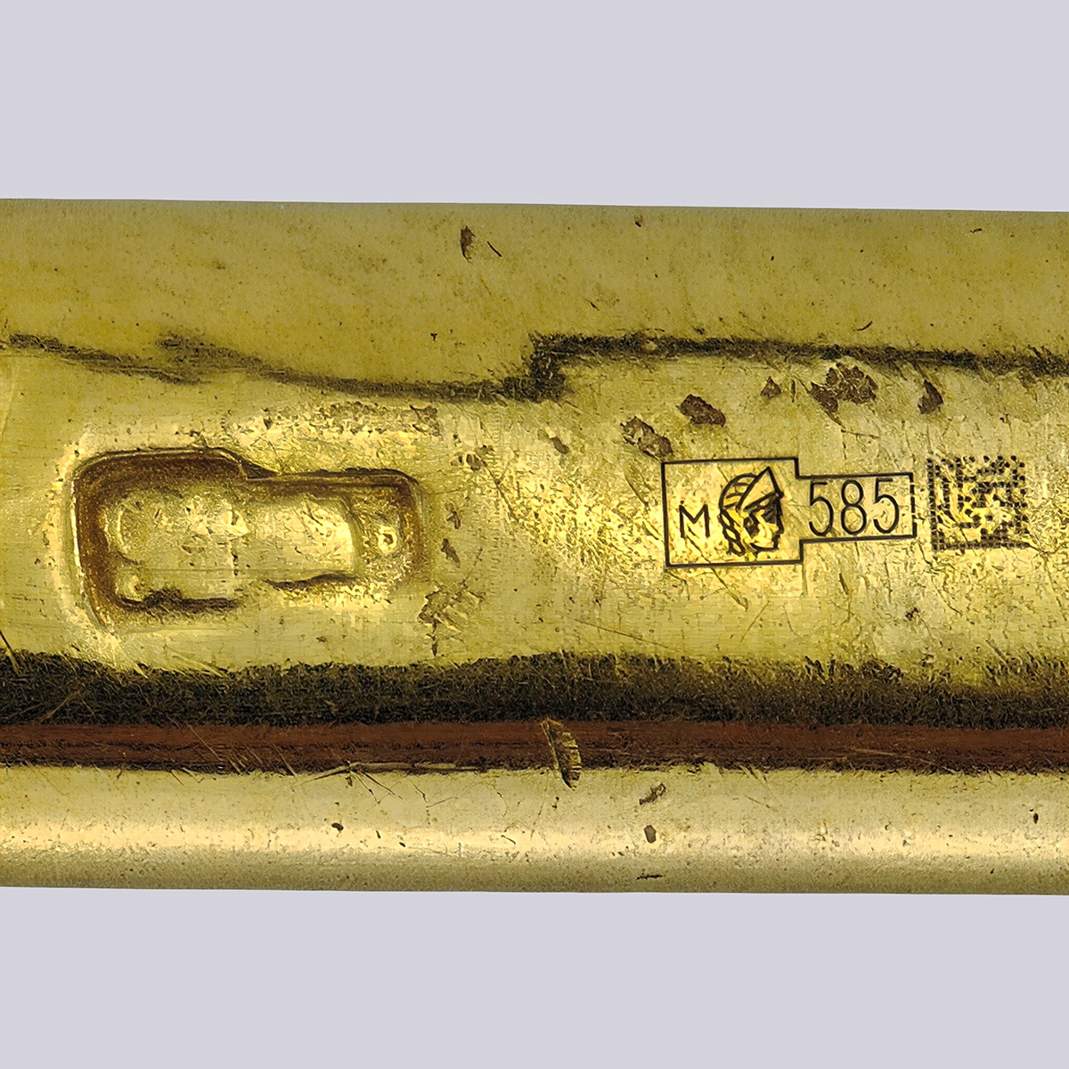 Карандаш подвеска из золота бальный 