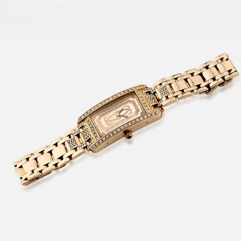 Наручные часы Cartier из золота 18 К с бриллиантами
