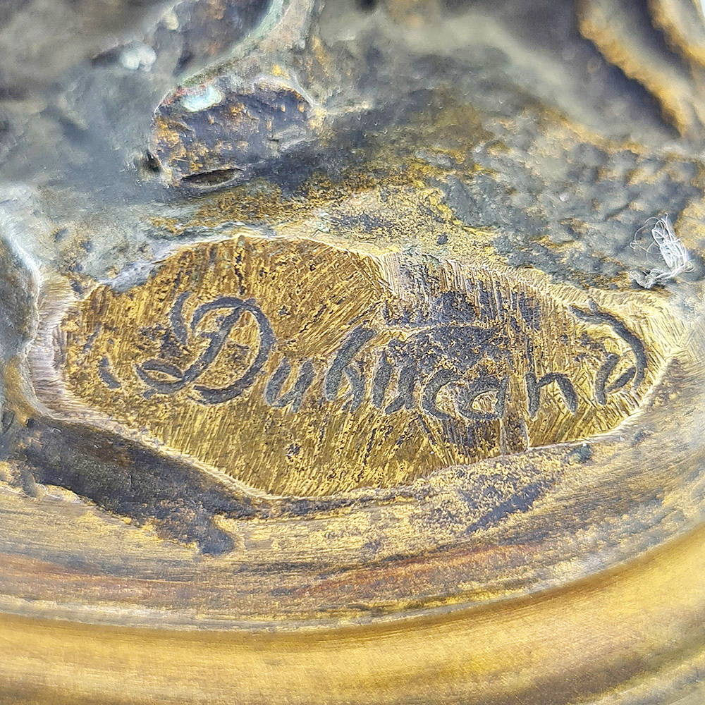 Скульптура «Куропатка» из бронзы конца 19 века (Франция, A. Dubucand)