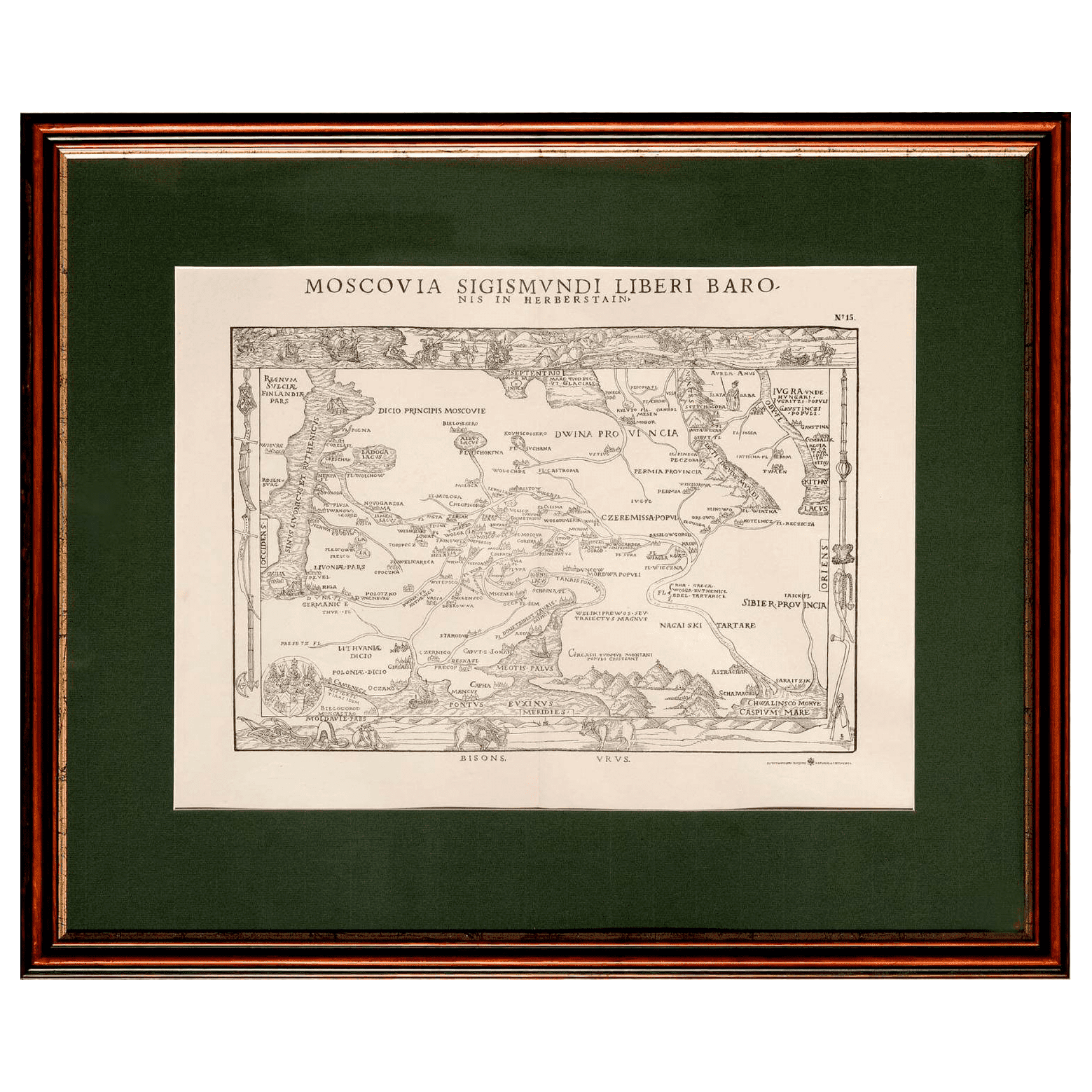 Карта «Moscovia Sigismvndi Liberi», Санкт-Петербург, 2я пол. 19 века