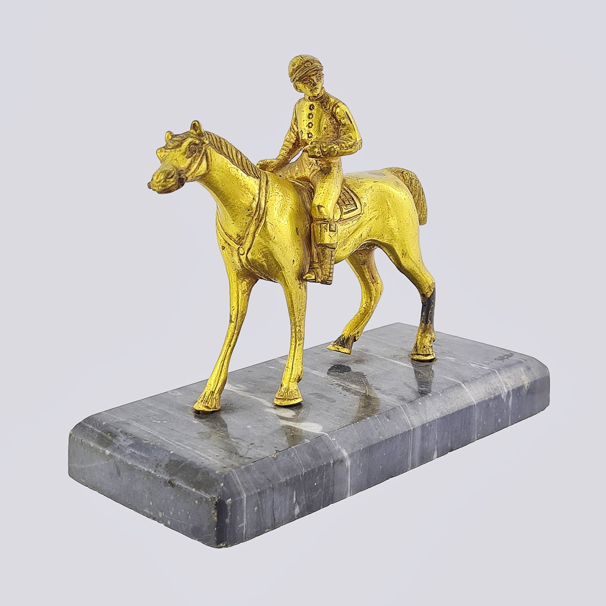 Статуэтка «Всадник на коне» из бронзы