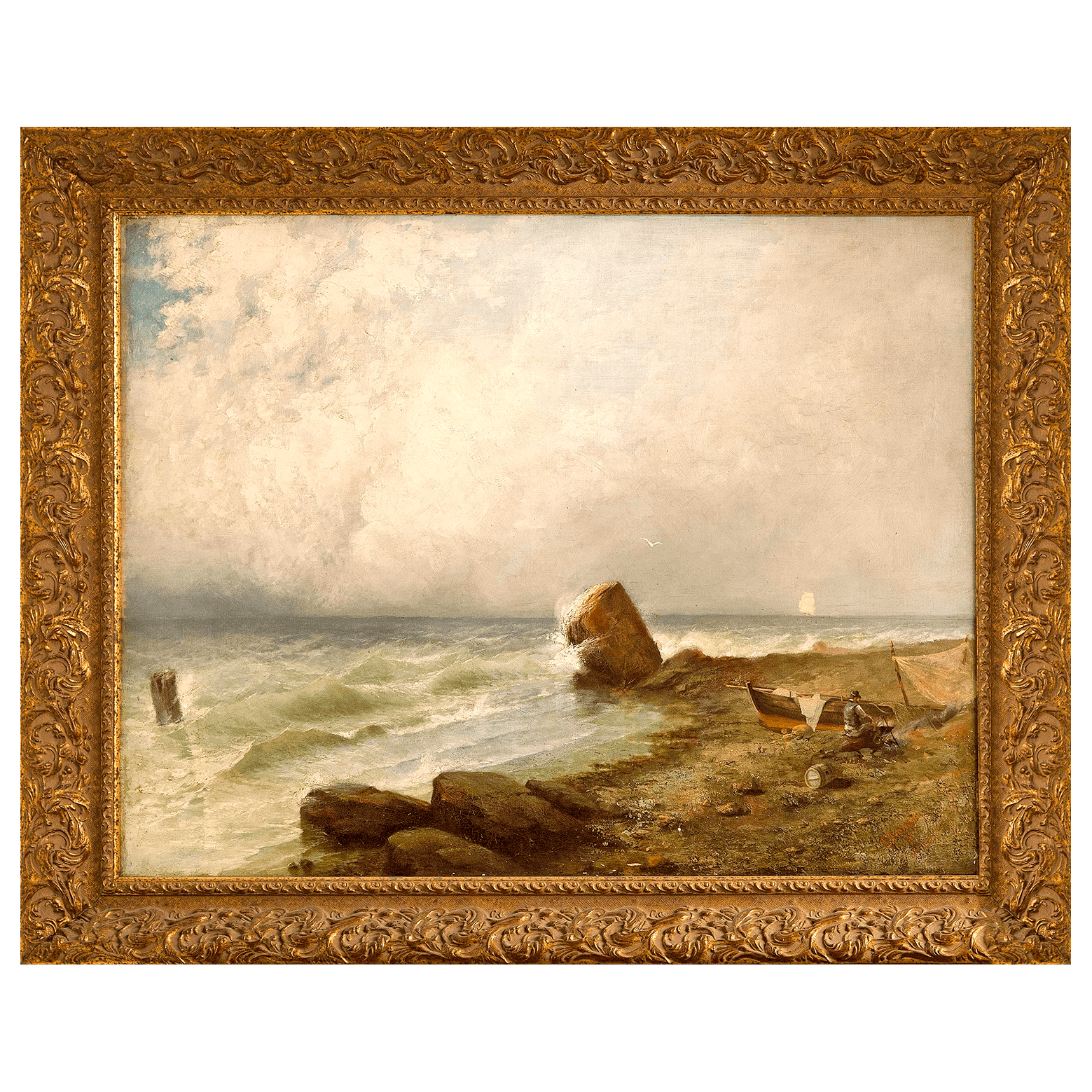 Картина «Рыбак» художник Хиршфельд Э. В., 1887 г., холст, масло