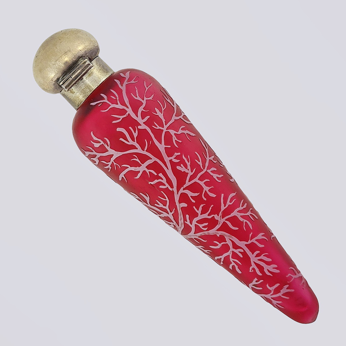 Флакон для духов многослойное стекло серебро 84