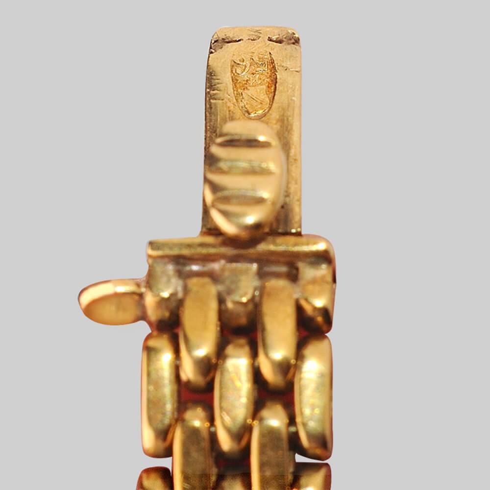 Мужской браслет с бриллиантами из золота 56 пробы 19 века