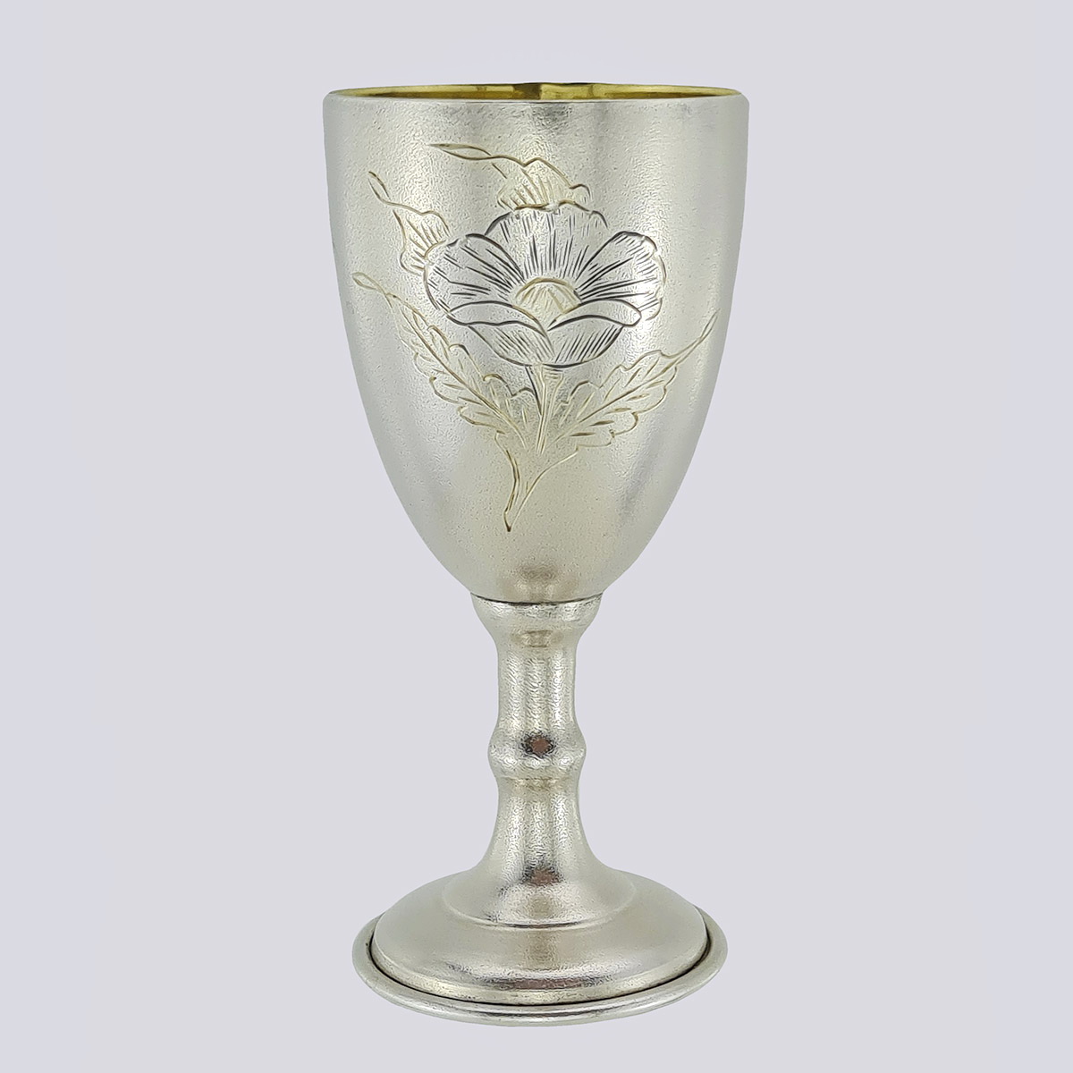 Набор для коньяка графин,поднос и 6 рюмок серебро 875 пробы 