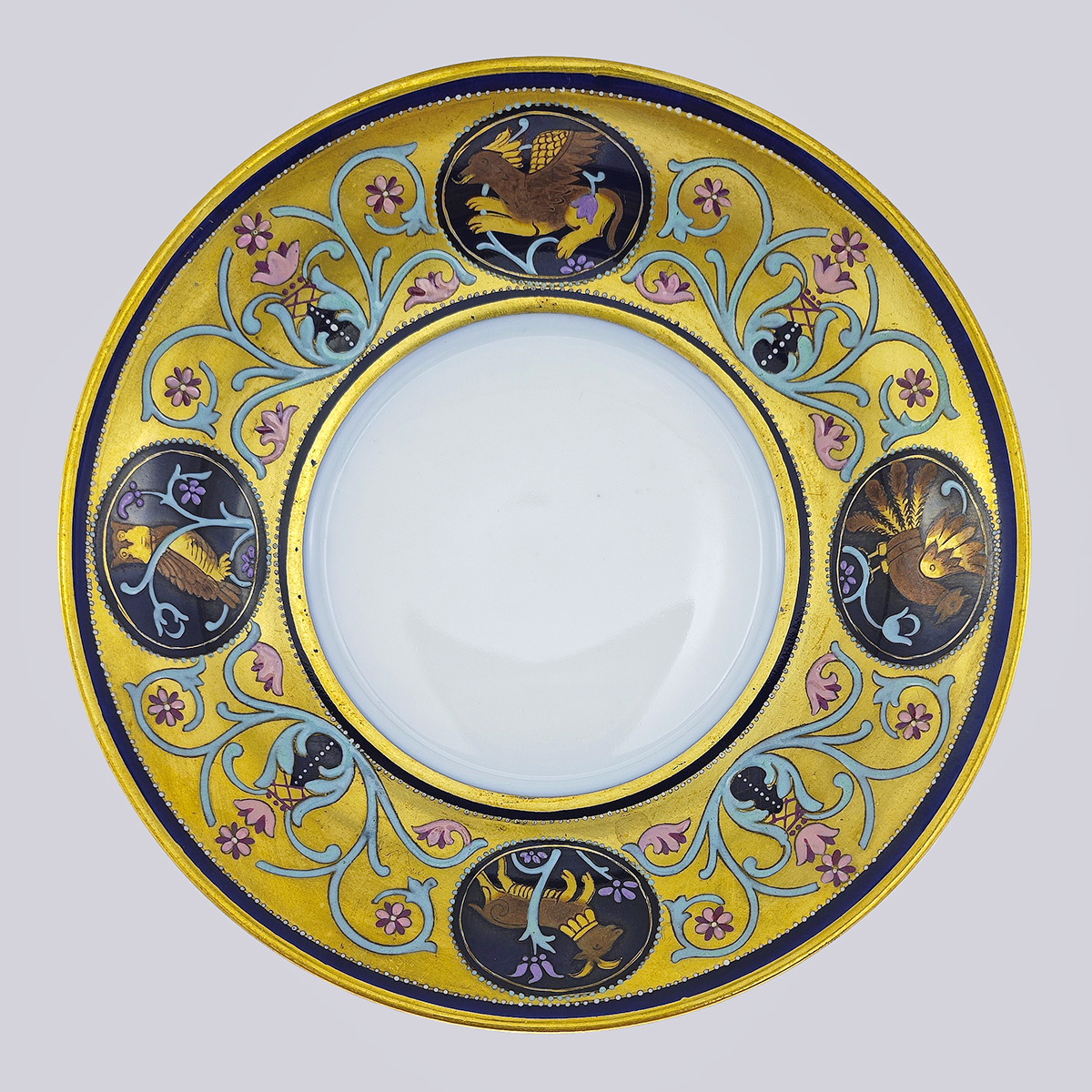 Чайная пара из фарфора по эскизам И.Я. Билибина (Фабрика Кузнецова)