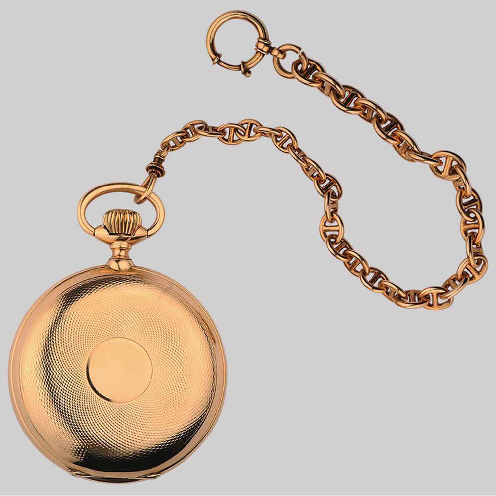 Золотые карманные часы с цепью C.H.Tissot, Швейцария 19 век