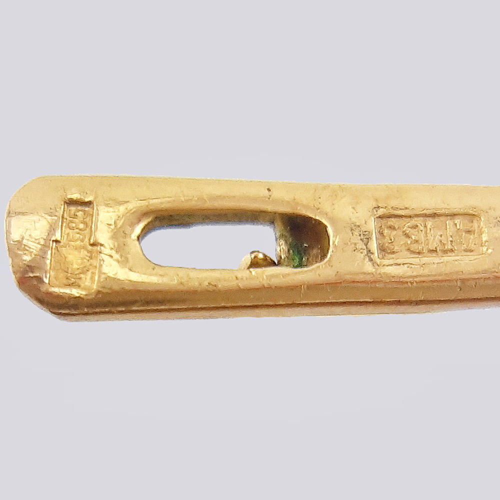 Комплект Кольцо и серьги с гранатами и демантоидами из золота 585 пробы