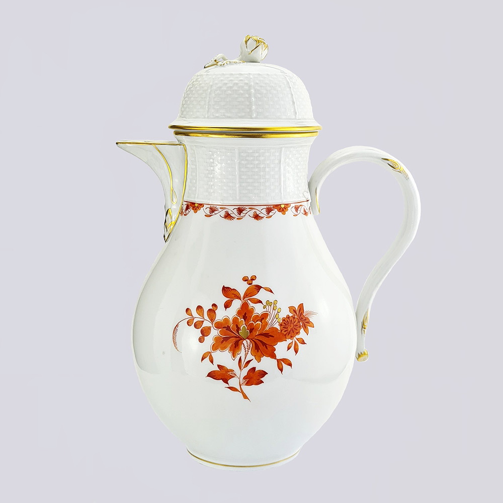 Чайный сервиз «Алая роза» из фарфора на 12 персон производства Мейсен