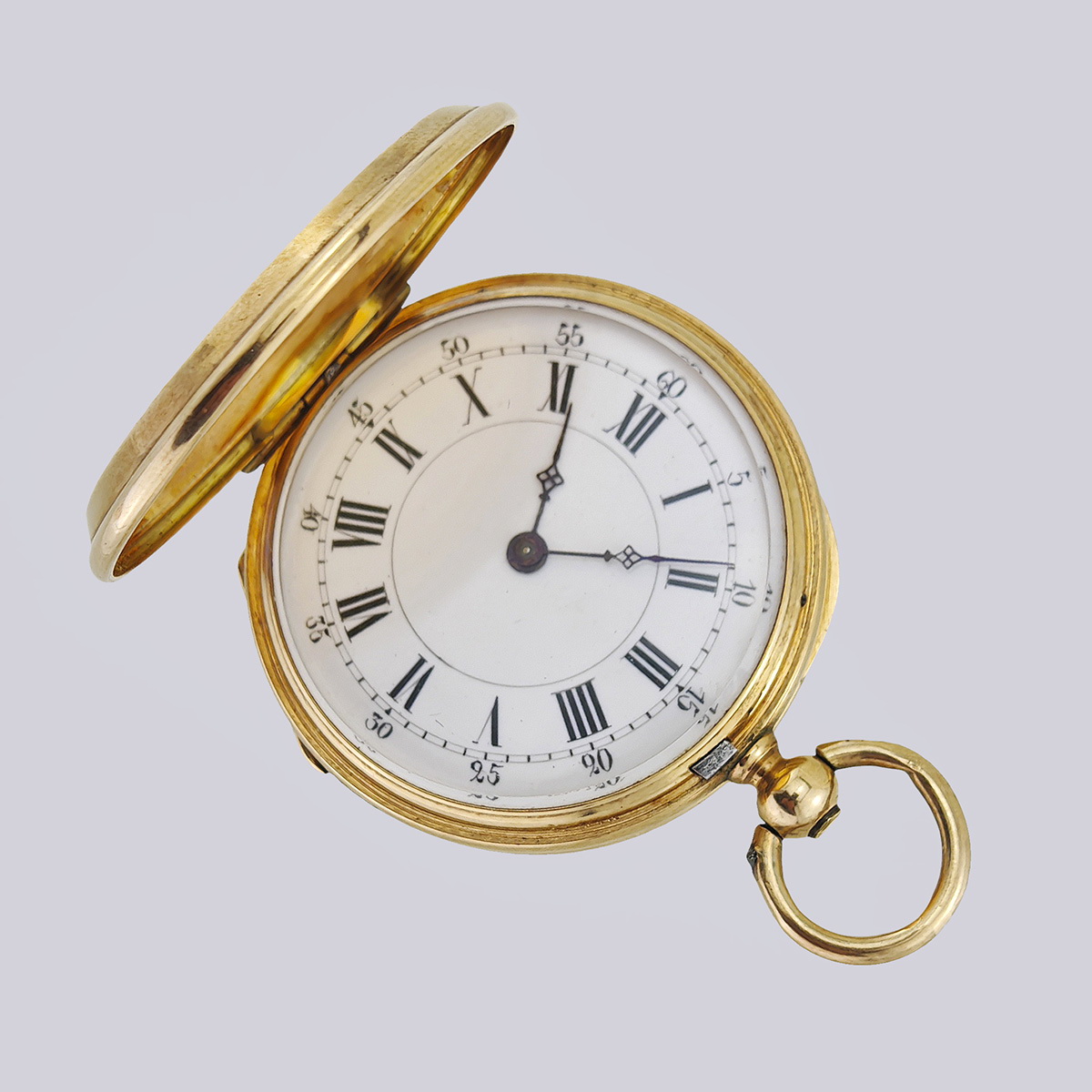 Дамские корсетные трех крышечные часы в коробке с золотым ключом