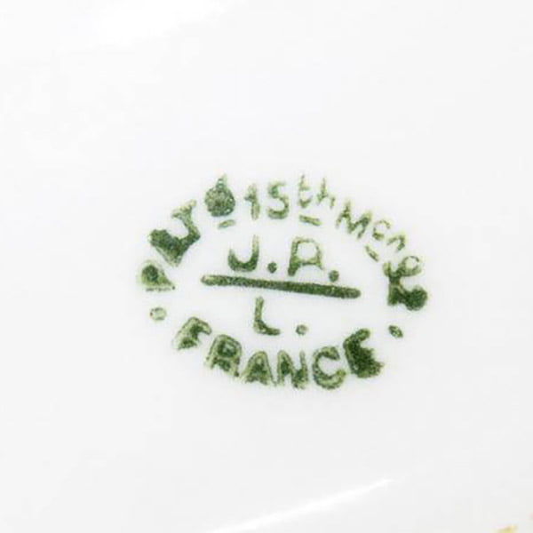 Настенная тарелка из фарфора начала 20 века (Франция)