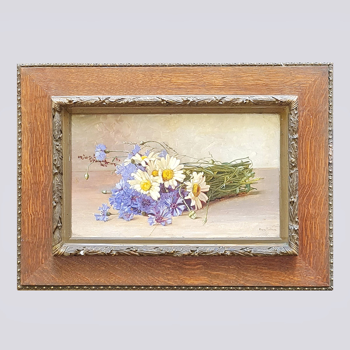 Картина «Букет цветов» (холст, масло, худ. М. Клевер)