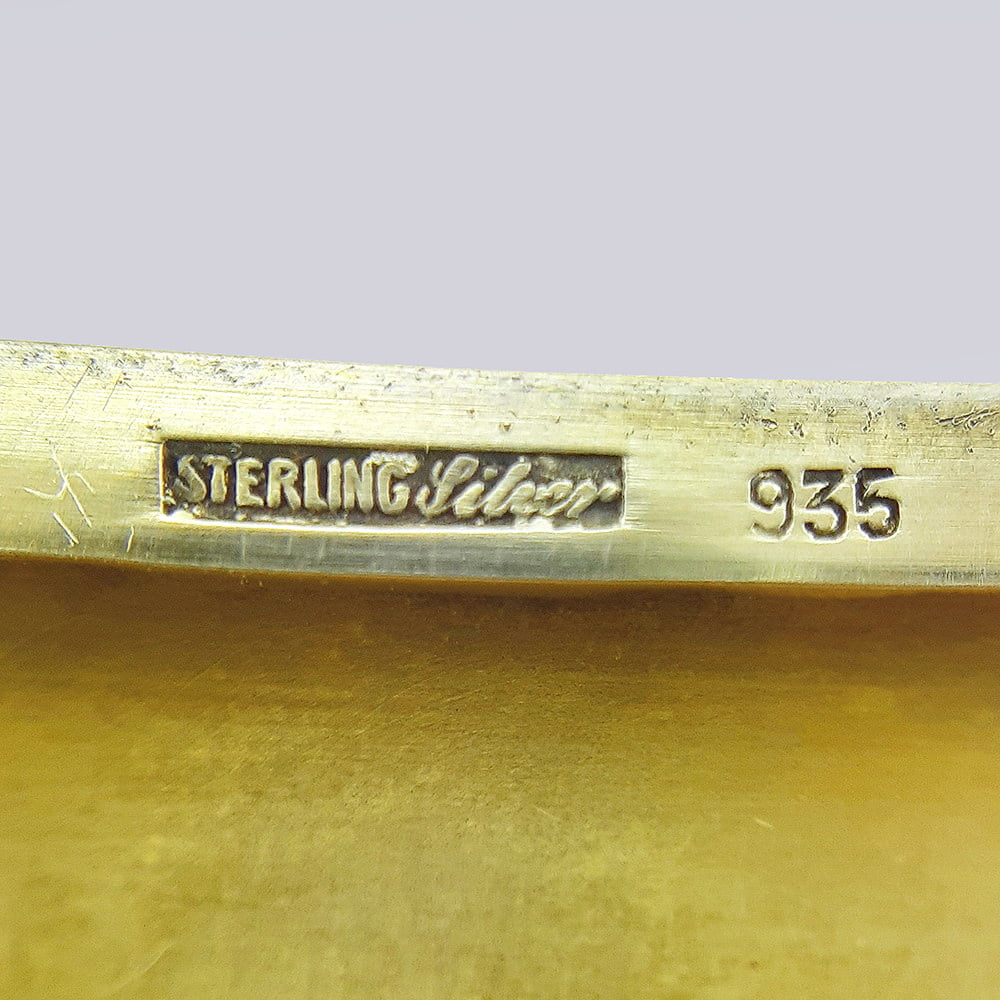 Серебряный портсигар Sterling silver с живописной эмалью 19 века