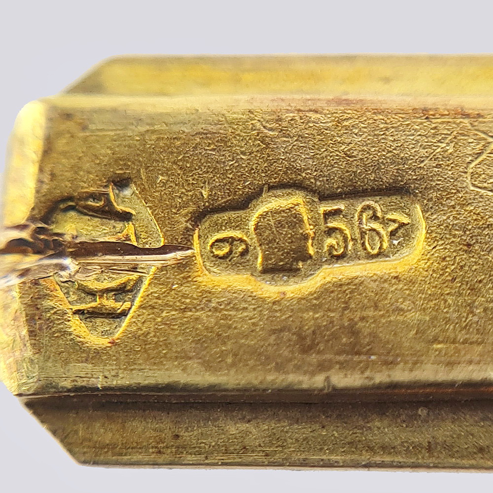 Браслет с сапфирами из золота 56 пробы 19 века