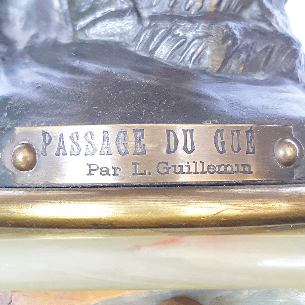 Каминные часы с канделябрами Passage du Gue (Германская империя, 19 века)