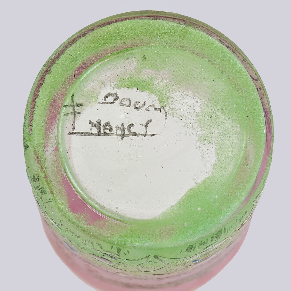 Стопка " Ягодная поляна" многослойное стекло фирма Daum Nancy,