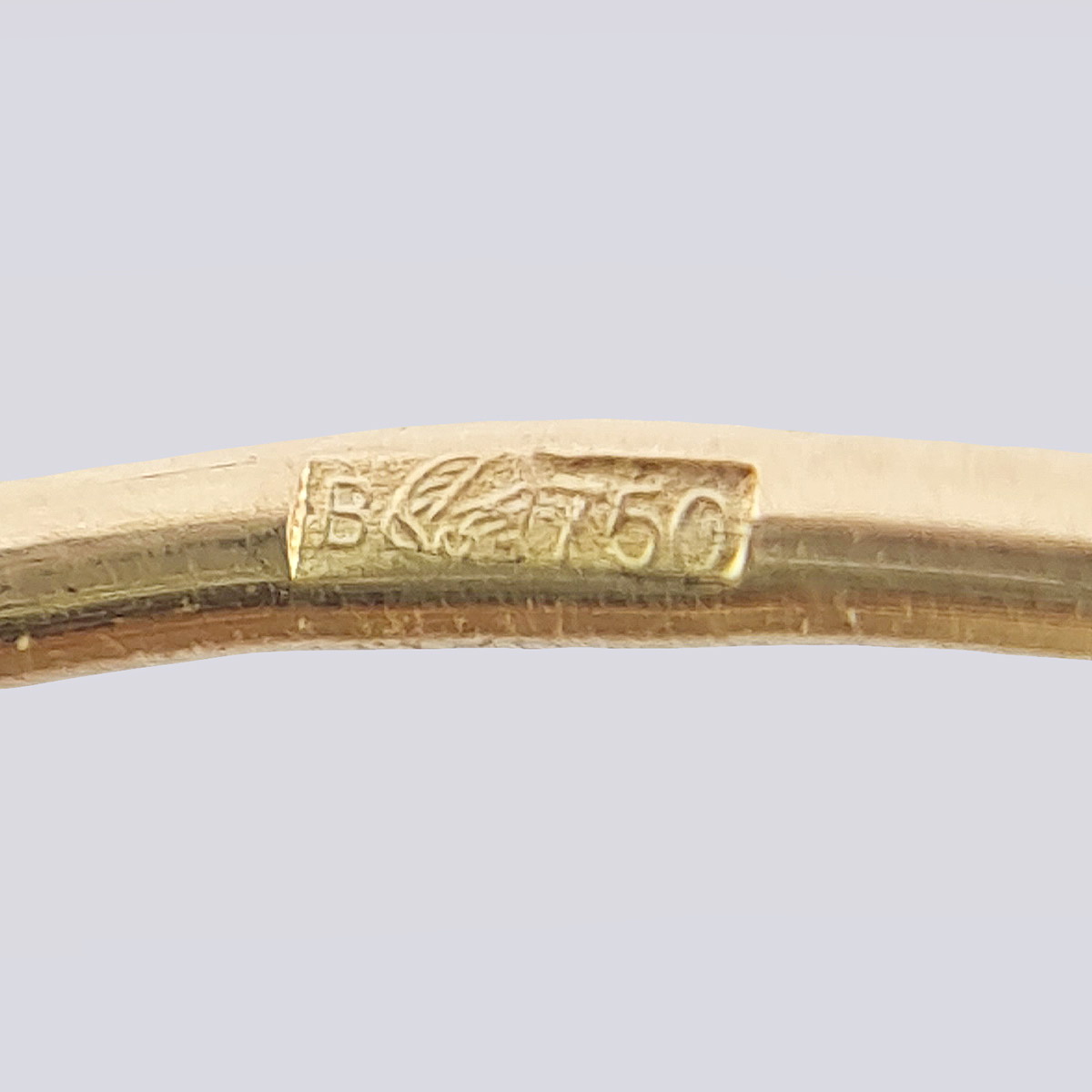 Серьги «Перст указующий» из золота 750 пробы с цитринами
