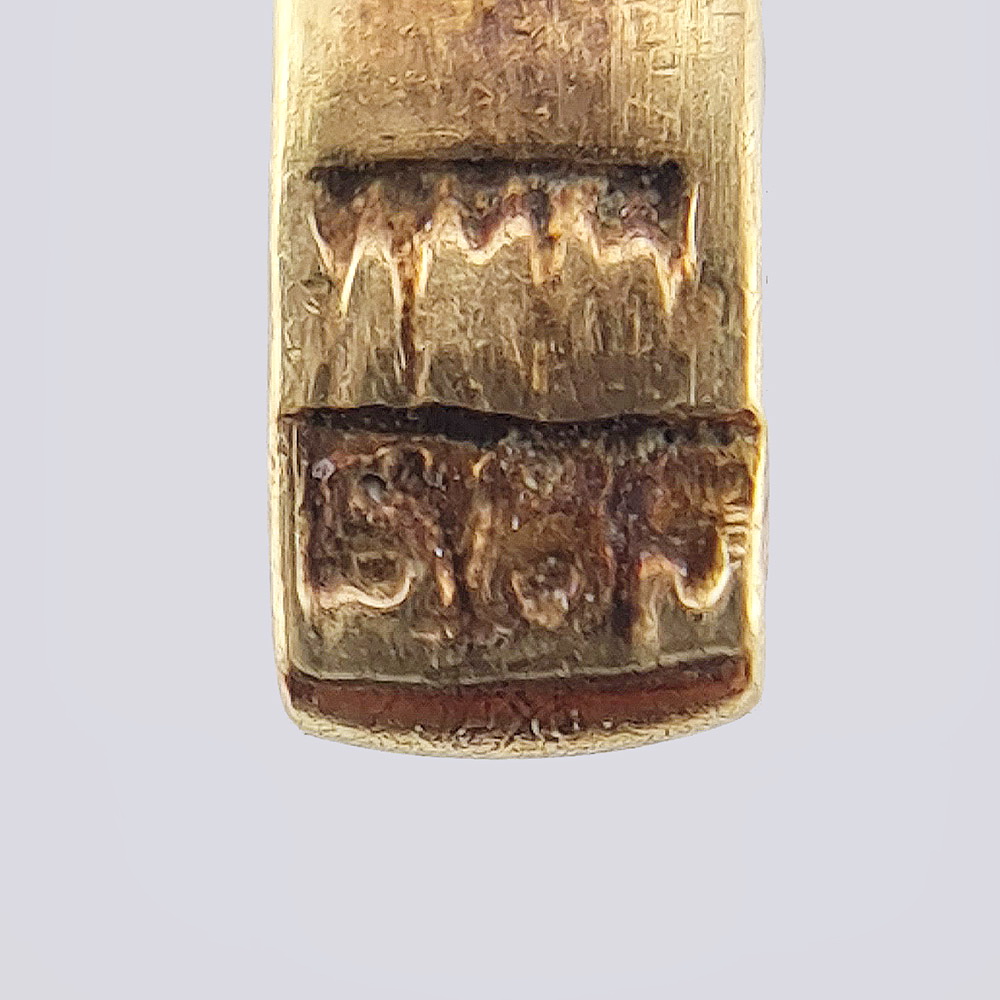 Браслет с сапфиром и бриллиантами из золота 56 пробы 19 века
