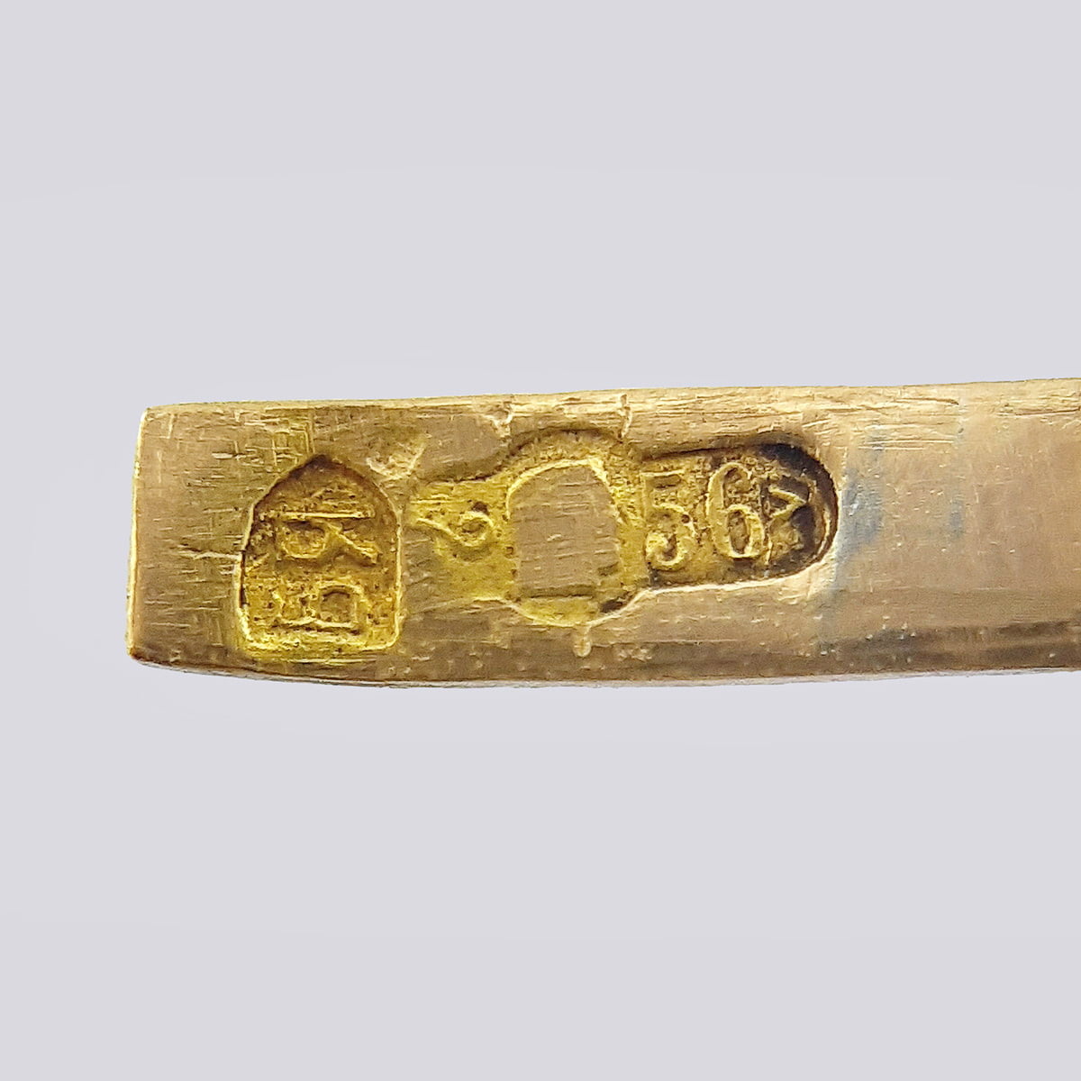 Браслет цепь 20 см из золота 56 пробы 19 века