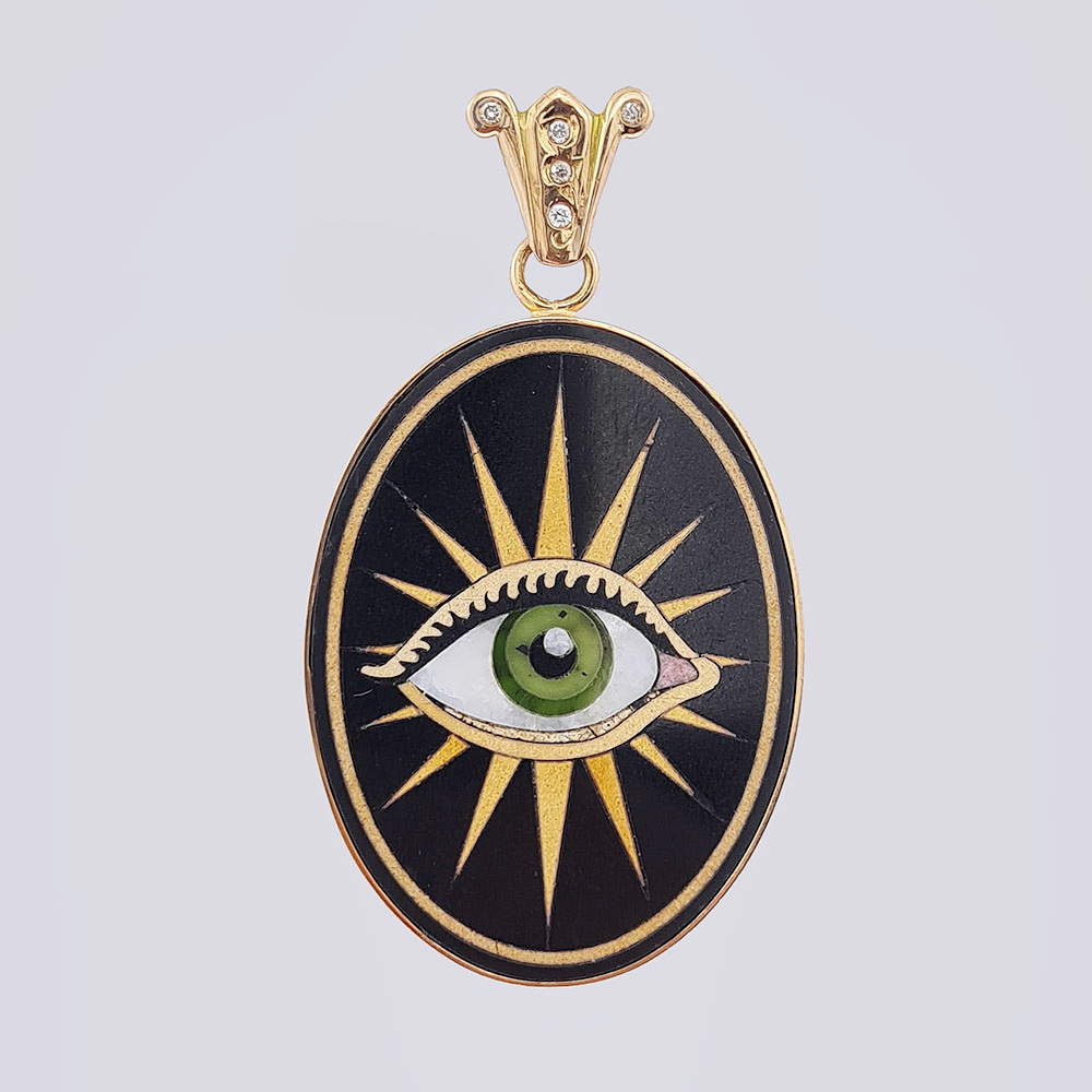 Подвеска «Всевидящее око» из золота 585 пробы