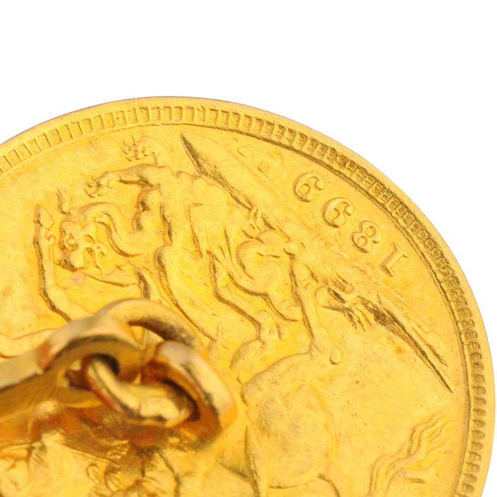 Золотые запонки из английских монет 19 века