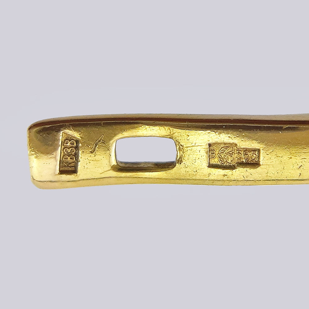 Серьги СССР из золота 585 пробы с Якутскими бриллиантами