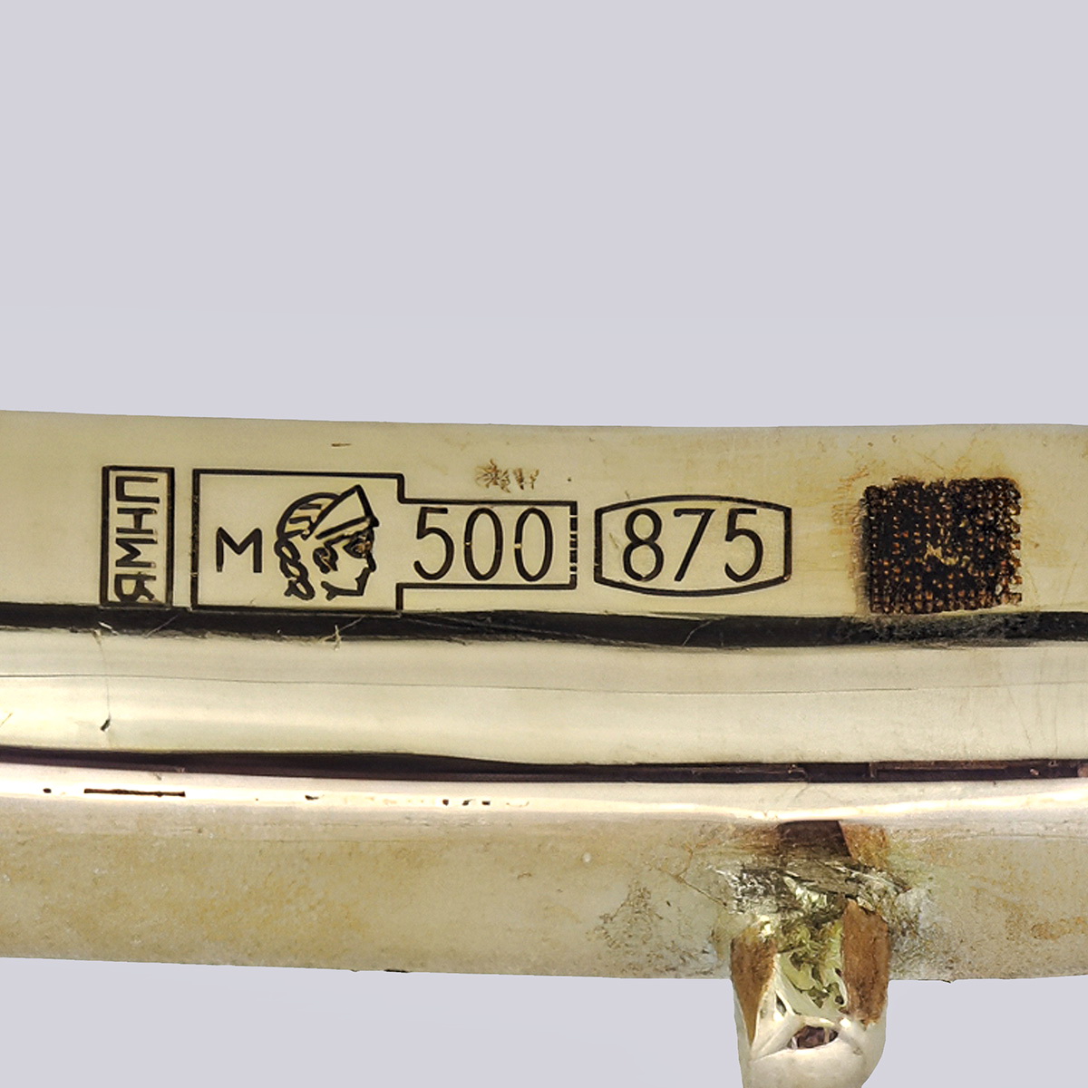 Браслет золотой с бриллиантами старой огранки в стиле арт деко 