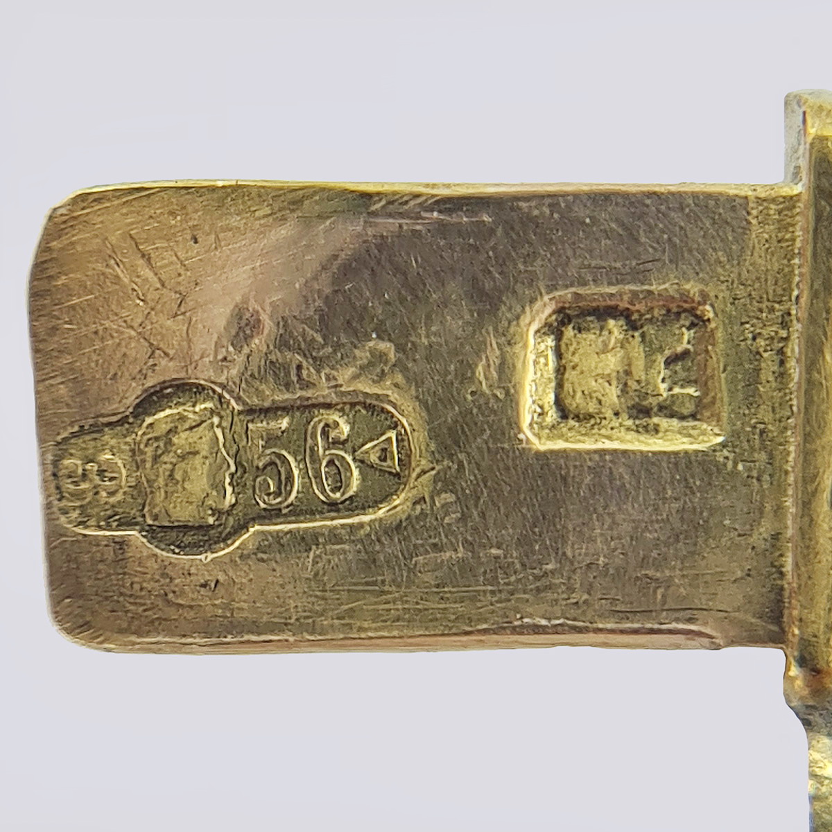 Гибкий браслет из золота 56 пробы конца 19 века