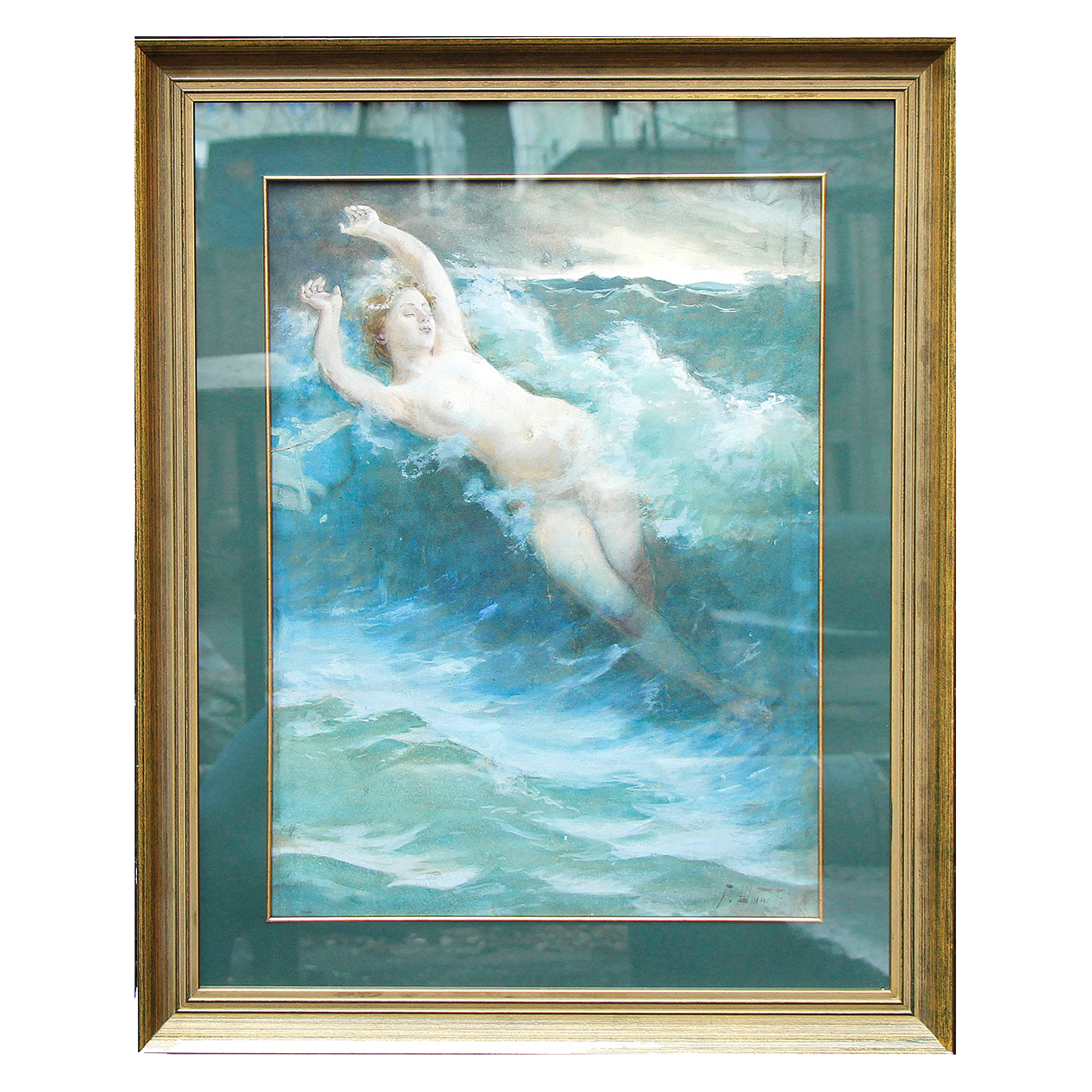 Картина «Аллегория волны» художник Шмидт Г. Г., бумага, акварель