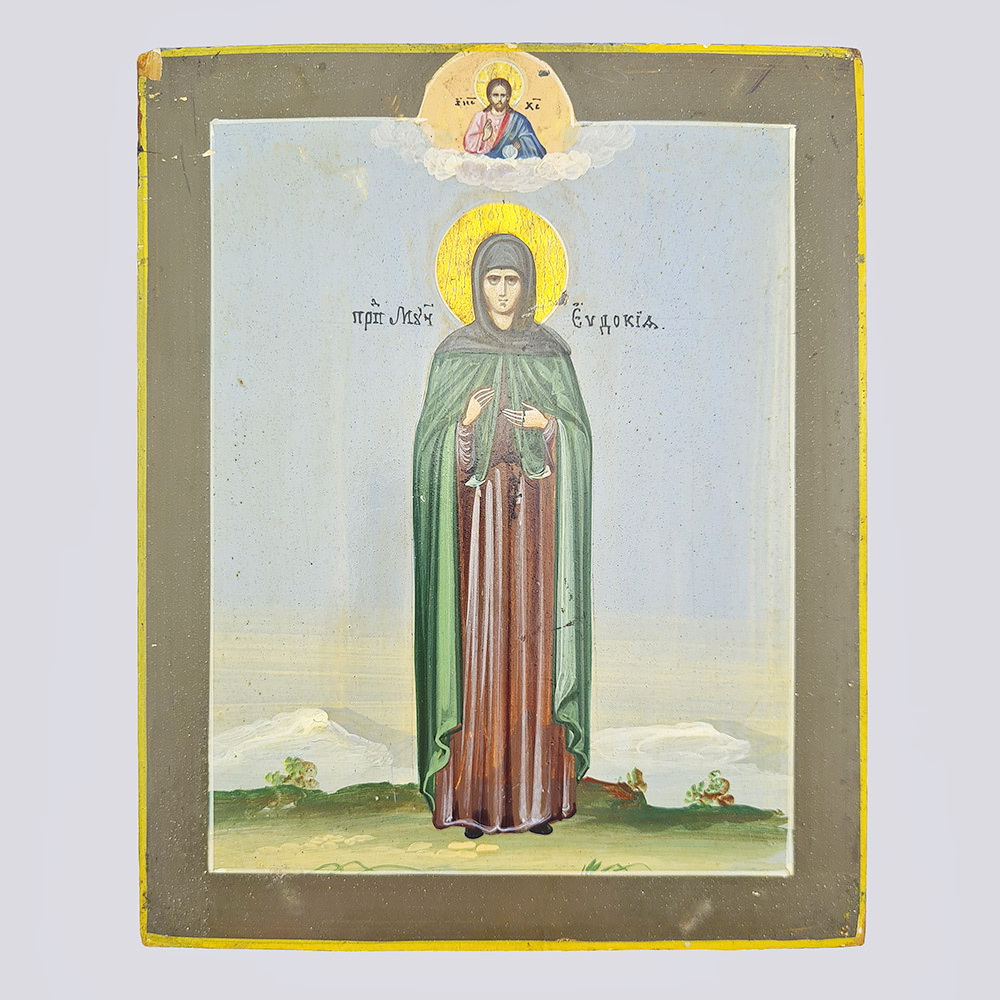 Икона «Пресвятая Мученица Евдокия», дерево, левкас, темпера, 19 в.