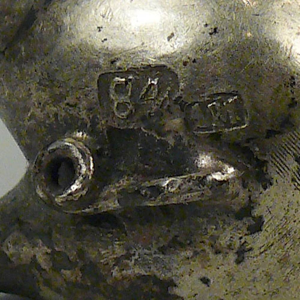 Солонка «Свинка» из серебра 84 пробы XIX век